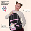Рюкзак BRAUBERG PASTEL с термонашивками в комплекте, "Черный котик", 40х29х14 см, 273128