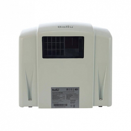Сушилка для рук BALLU BAHD-1800, 1800 Вт, металлическая, антивандальная, белая, GSX 1800