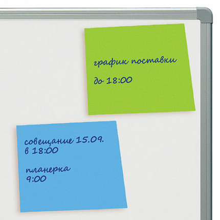 Блок самоклеящийся (стикеры), BRAUBERG, НЕОНОВЫЙ, 76х76 мм, 400 листов, 8 цветов, 126686
