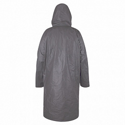 Дождевик плащ на кнопках, EVA, многоразовый прочный, чехол в комплекте, универсальный размер, серый, SHAMAANI (ШАМААНИ), 610936