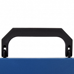 Портфель пластиковый STAFF А4 (320х225х36 мм), без отделений, синий, 229240