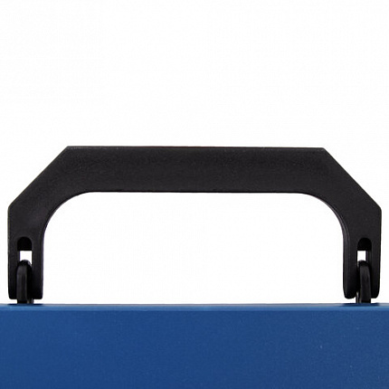 Портфель пластиковый STAFF А4 (320х225х36 мм), без отделений, синий, 229240