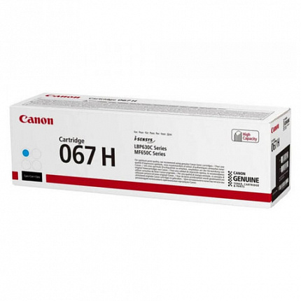 Картридж лазерный CANON (067HC) i-SENSYS LBP631Cw/MF655Cdw и другие, голубой, ресурс 2350 стр., ОРИГИНАЛЬНЫЙ, 5105C002
