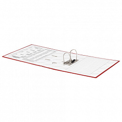 Папка-регистратор ОФИСМАГ с арочным механизмом, покрытие из ПВХ, 75 мм, красная, 225750
