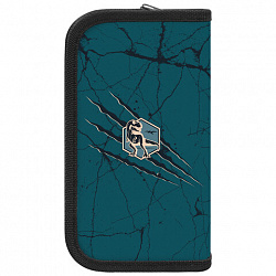 Пенал ПИФАГОР, 2 отделения, ламинированный картон, 19х11 см, "Dino world", 272249