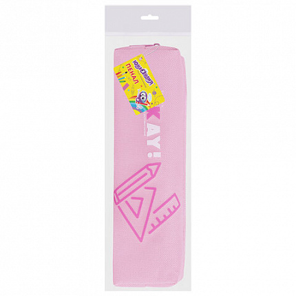 Пенал ЮНЛАНДИЯ ЮНИОР, 1 отделение, полиэстер, "Okay", 20х6х4 см, 273806