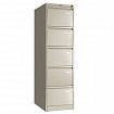 Шкаф картотечный ПРАКТИК "AFC-05", 1634х470х646 мм, 5 ящиков для 275 подвесных папок, формат папок Foolscap или A4 (БЕЗ ПАПОК)