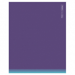 Тетрадь обложка пластик, А5, 48 л., скоба, клетка, HATBER, "PROстиль" (микс в спайке), 090231, 48Т5В1пл