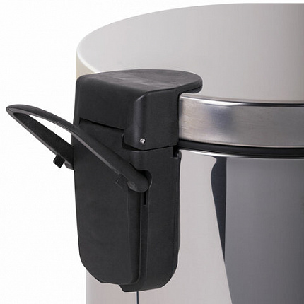 Ведро мусорное с педалью 20 литров "Classic Plus", ЗЕРКАЛЬНОЕ, нержавеющая сталь, со съемным внутренним ведром, LAIMA, ТУРЦИЯ, 608114
