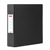 Папка на 2 кольцах, ПРОЧНАЯ, картон/ПВХ, BRAUBERG "Office", ЧЕРНАЯ, 75 мм, до 500 листов, 271846