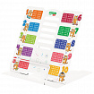 Подставка для книг и учебников большая BRAUBERG KIDS "Кот-Энтузиаст" с таблицей умножения, регулируемый угол наклона, металлическая, 238959