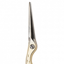 Ножницы для вышивания и рукоделия 120 мм, ЦАПЕЛЬКИ, золотистые, ОСТРОВ СОКРОВИЩ, 665601