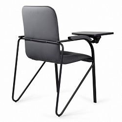 Кресло со столом BRABIX "Samba CF-108 BOX-2", черный каркас, кожзам черный, разобрано, 533217