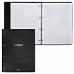 Тетрадь на кольцах БОЛЬШАЯ А4 (240х310 мм), 120 л., под кожу, BRAUBERG VISTA, Black, 404512