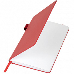 Блокнот А5 135x212 мм BRAUBERG "Edge", под кожу, резинка, держатель, 80 л., клетка, розовый, 117148