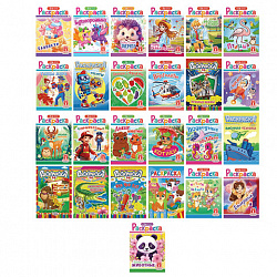 Раскраска с заданиями +56 наклеек "Наклей и раскрась" с цветным фоном, А5, 16 стр., 16,2х23,4 см, АССОРТИ, ЛиС