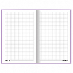 Блокнот А5 (134х206 мм), 80 л., твёрдый, клетка, STAFF, "Мрамор", 114415