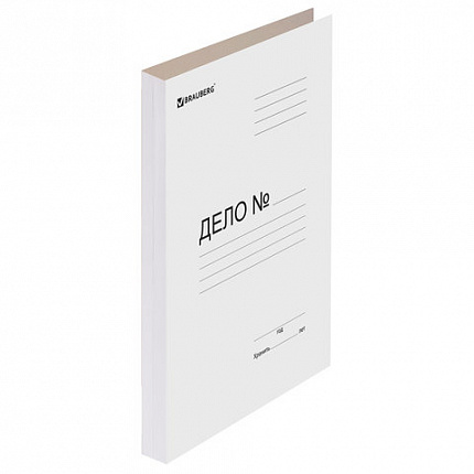 Папка без скоросшивателя "Дело", картон мелованный, плотность 440 г/м2, до 200 листов, BRAUBERG, 110928