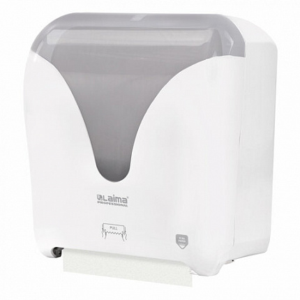 Диспенсер для полотенец в рулонах с автоотрезом листа EXTRA LAIMA PROFESSIONAL, (Система H1), 607765, 303052