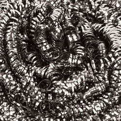 Губка (мочалка) металлическая, спиральная, 27 г, СРЕДНЯЯ, для посуды, гриля, плиты, YORK, 2010