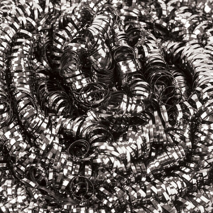 Губка (мочалка) металлическая, спиральная, 27 г, СРЕДНЯЯ, для посуды, гриля, плиты, YORK, 2010