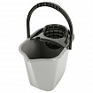 Ведро 10 л для уборки КОМПЛЕКТ с ОТЖИМОМ для веревочных и ленточных МОПов, 24х35х24 см, YORK, 70020