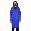 Дождевик плащ на кнопках, EVA, многоразовый прочный, чехол в комплекте, универсальный размер, синий, SHAMAANI (ШАМААНИ), 610931