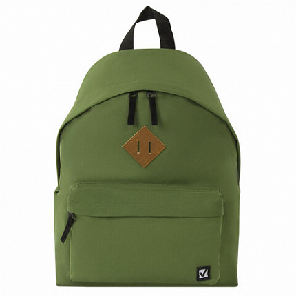 Рюкзак BRAUBERG СИТИ-ФОРМАТ один тон, универсальный, зеленый, 41х32х14 см, 225382