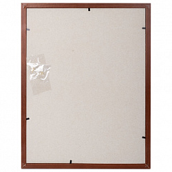 Рамка 30х40 см, небьющаяся, STAFF "Grand", багет 18 мм, цвет "итальянский орех", МДФ, 391198