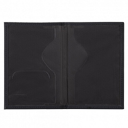 Обложка для паспорта "Passport map", экокожа soft-touch, черная, STAFF, 238760