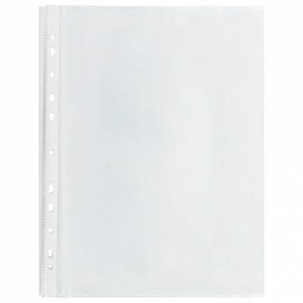 Папки-файлы перфорированные, А4, BRAUBERG, комплект 100 шт., гладкие, 45 мкм, 226831