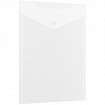 Папка-конверт с кнопкой А4, BRAUBERG "UNIVERSAL", до 100 листов, вертикальная, прозрачная, 0,15 мм, 273075