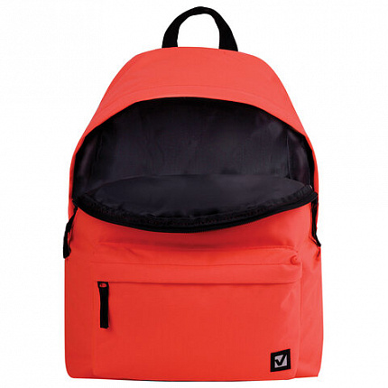 Рюкзак BRAUBERG СИТИ-ФОРМАТ один тон, универсальный, коралловый, 41х32х14 см, 228844