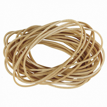 Резинки банковские универсальные диаметром 60 мм, BRAUBERG 10 кг, натуральный цвет, натуральный каучук, 440100