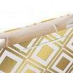 Пакет подарочный (1 штука) 26x13x32 см, ЗОЛОТАЯ СКАЗКА "Gold Luxury", тиснение фольгой, белый, 608249