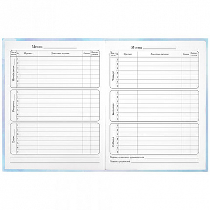 Дневник 1-4 класс 48 л., твердый, ЮНЛАНДИЯ, блестки, с подсказом, "Фея", 106608