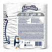 Бумага туалетная бытовая, спайка 4 шт., 2-слойная (4х20,4 м), FAMILIA PLUS, белая, 5080758