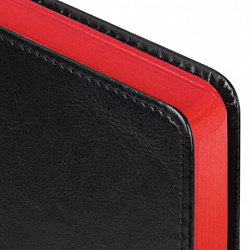 Ежедневник датированный 2026 А5 138x213 мм, BRAUBERG "Inspiration", под кожу, цветной срез, черный, 117473