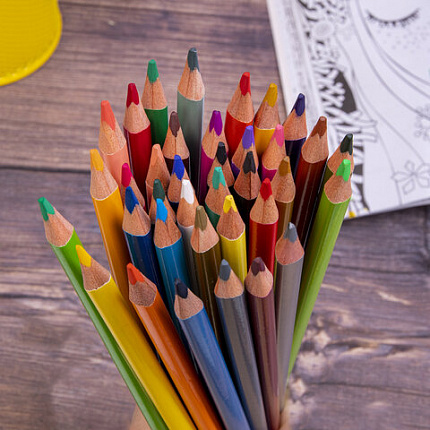 Карандаши цветные BRAUBERG PREMIUM, 36 цветов, трехгранные, грифель 3,3 мм, 181654