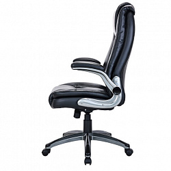 Кресло BRABIX PREMIUM "Paradigm EX-556", пружинный блок, рециклированная кожа, черное, 532976