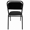 Стул для посетителей РС42, черный каркас, ткань черная