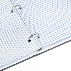 Тетрадь на кольцах БОЛЬШАЯ А4, 220х305 мм, 100 л., твердый картон, клетка, BRAUBERG, "Винтаж", 405410