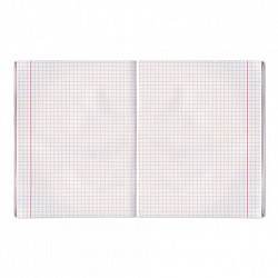 Тетрадь бумвинил, зеленый, А5, 96 л., скоба, офсет №2, ЭКОНОМ, клетка с полями, STAFF, 403416