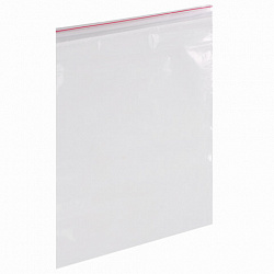 Пакеты с замком ZIP LOCK "зиплок", комплект 100 шт., 400х500 мм, ПВД, толщина 40 микрон, BRAUBERG, 606219
