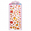 Наклейки гелевые "Аппетитное ассорти", 17,5х9 см, ассорти 6 видов, FUNSTER (ФАНСТЕР), 666083