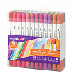 Маркеры акварельные для скетчинга двусторонние (кисть и линер) 48 цветов, BRAUBERG ART, 152667