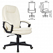 Кресло офисное BRABIX PREMIUM "Trend EX-568", экокожа, бежевое, 532102