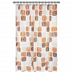 Шторка для ванной PEVA, 180х200 см, кольца в комплекте, дизайн ассорти, ФИГУРЫ, PRIMILA (ПРИМИЛА), 700075