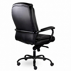 Кресло офисное "Ровер" CH-708, усиленное, НАГРУЗКА до 150 кг, экокожа, черное