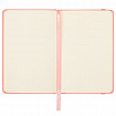 Скетчбук, слоновая кость 140 г/м2 90х140 мм, 80 л., КОЖЗАМ, резинка, BRAUBERG ART CLASSIC, пастель розовый, 116874